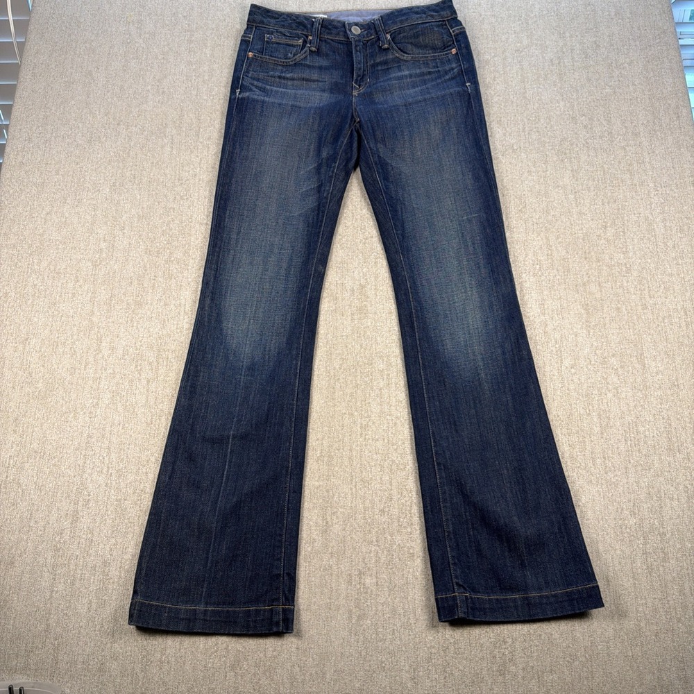 Gap Jeans Women Size 26/2r Long and Lean Dark Wash Boot Stretch Preppy